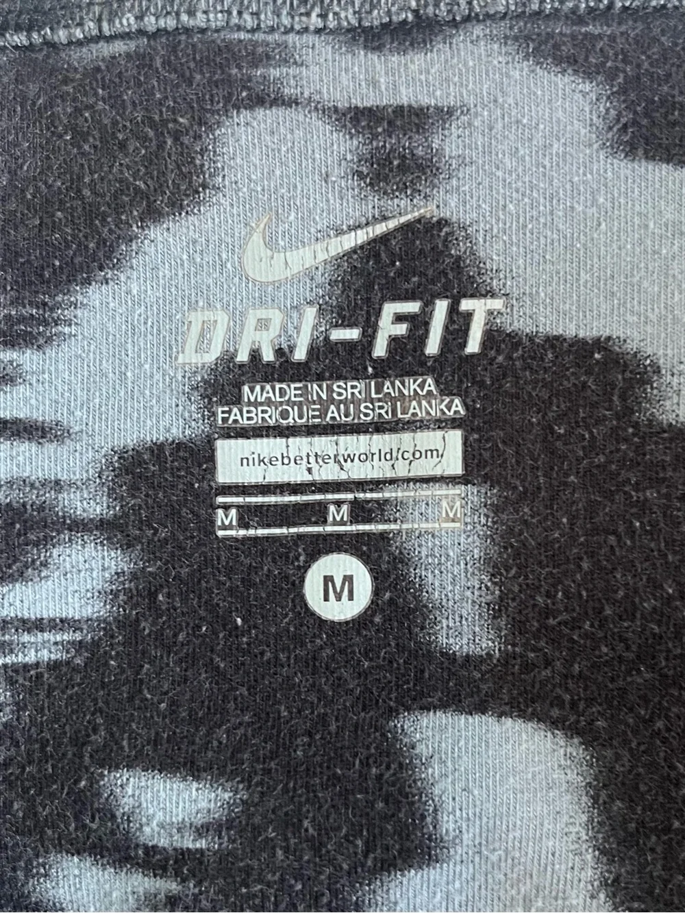 NIKE Dri-Fit Women’s Black Grey Legging Capri Pants Medium